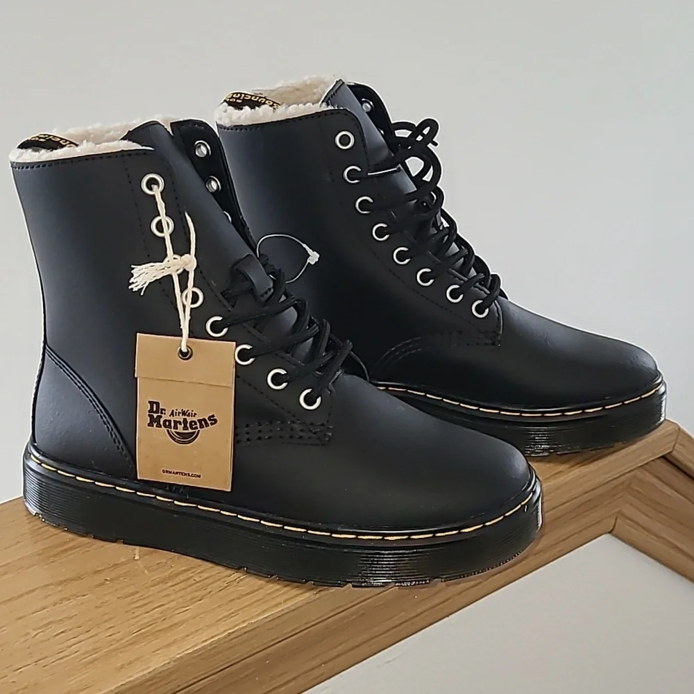 Doc Martens Sherpa Lined Boots - Picture 3 of 7